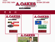 Tablet Screenshot of aoakes.co.uk